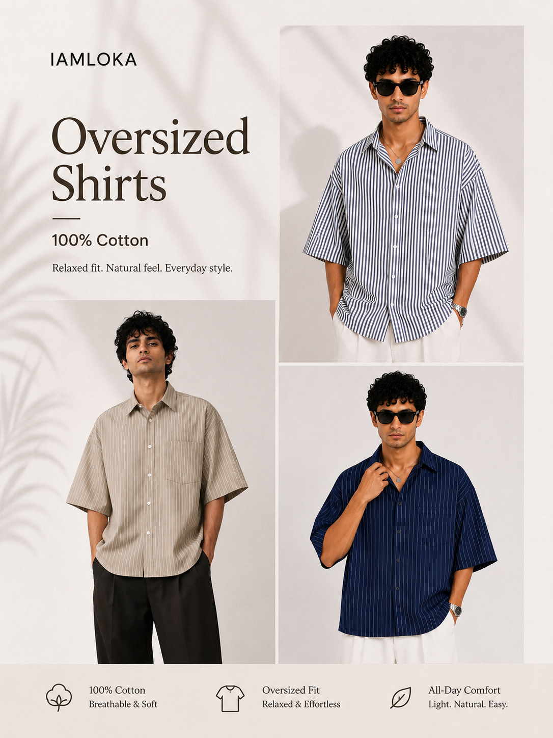 OVERSIZED SHIRTS - PREMIUM 100% COTTON