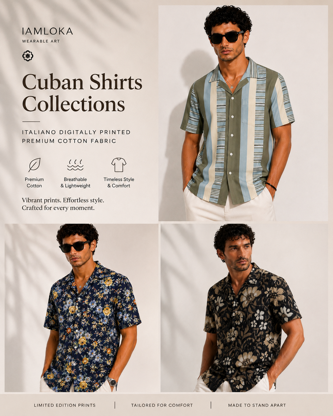 Cuban Shirt - 100% Fine Cotton