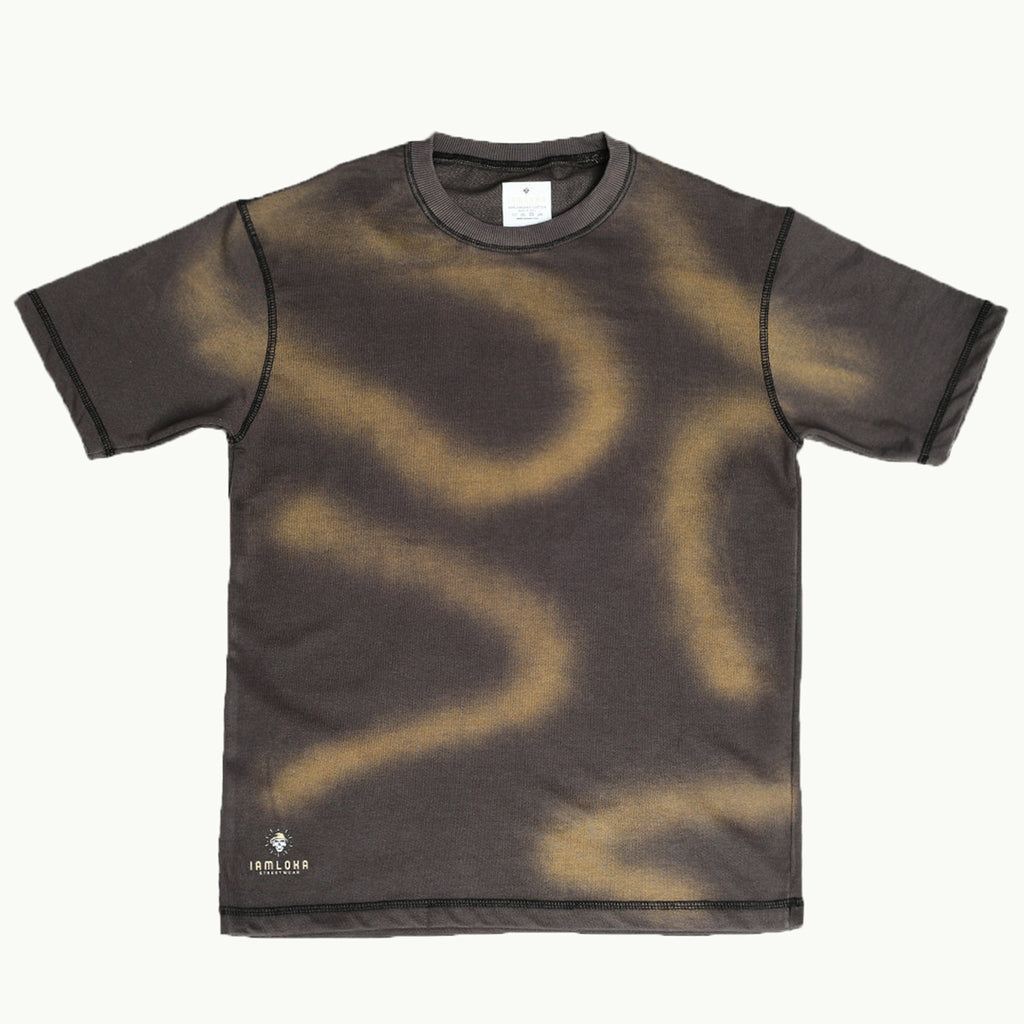 Loka Mandala Wave Tee - 280 gsm Cotton Terry
