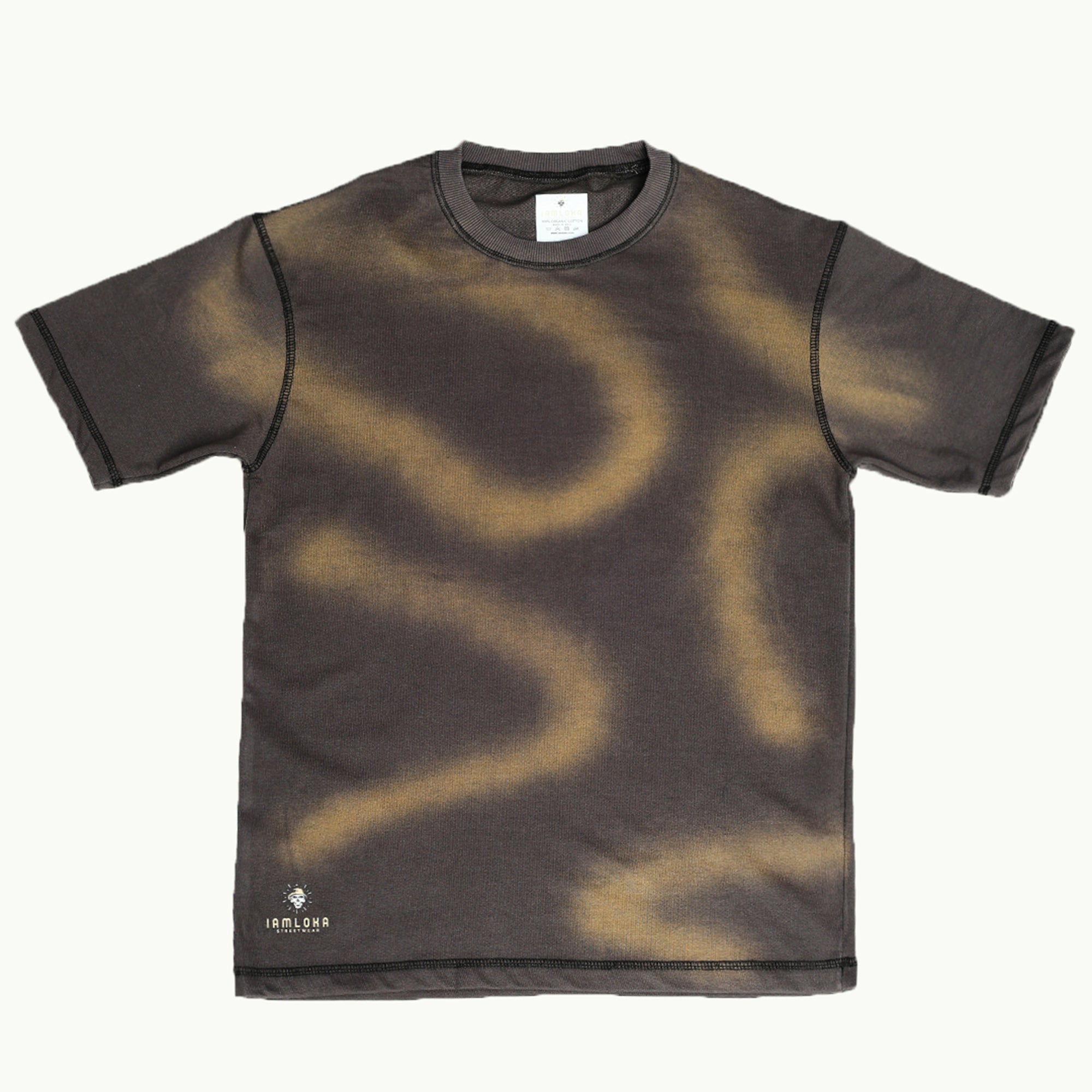 Loka Mandala Wave Tee - 280 gsm Cotton Terry