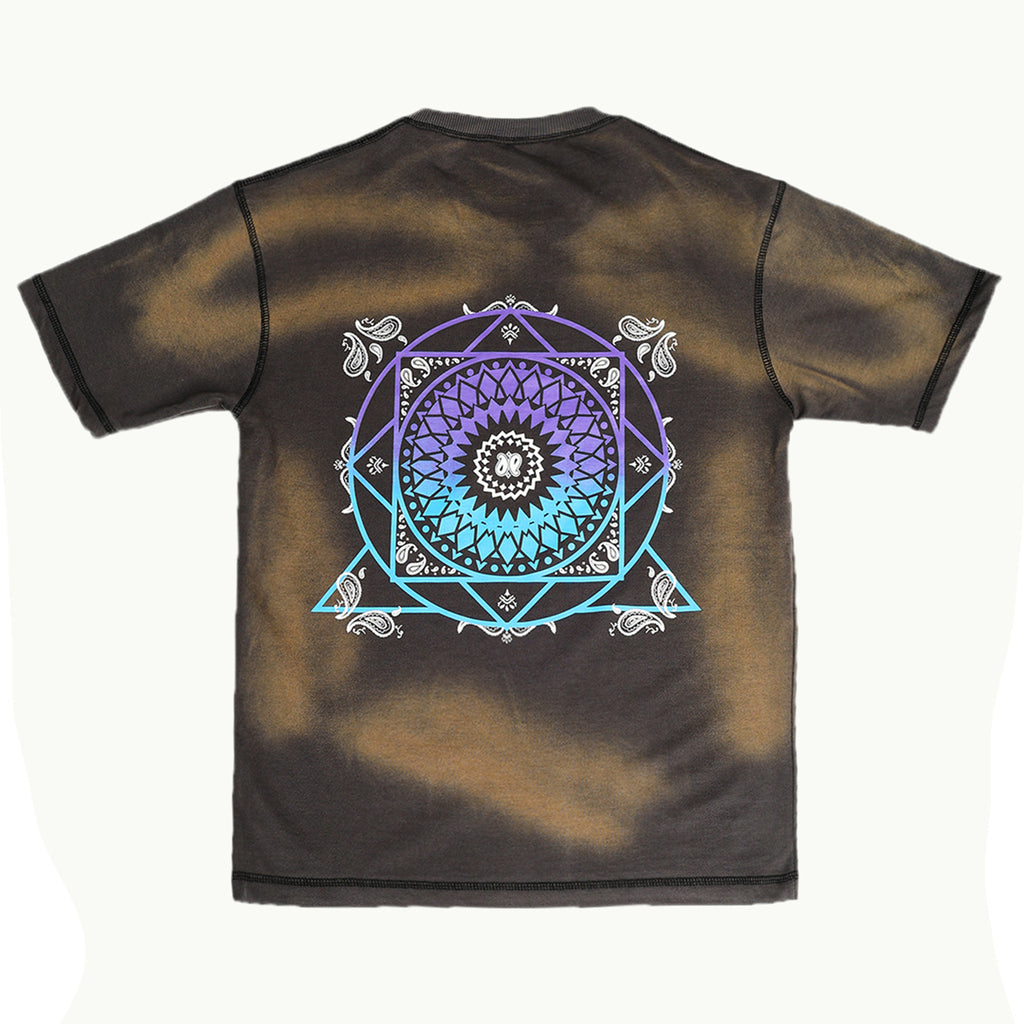 Loka Mandala Wave Tee - 280 gsm Cotton Terry