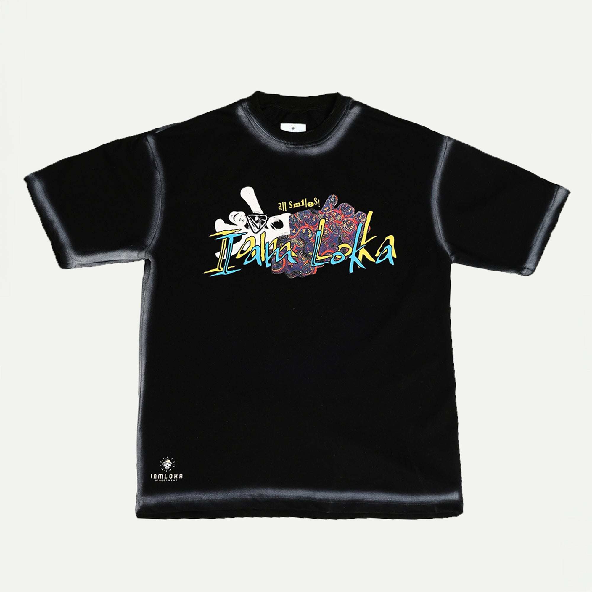 Loka Skull Bloom Tee - 280 GSM Cotton Terry
