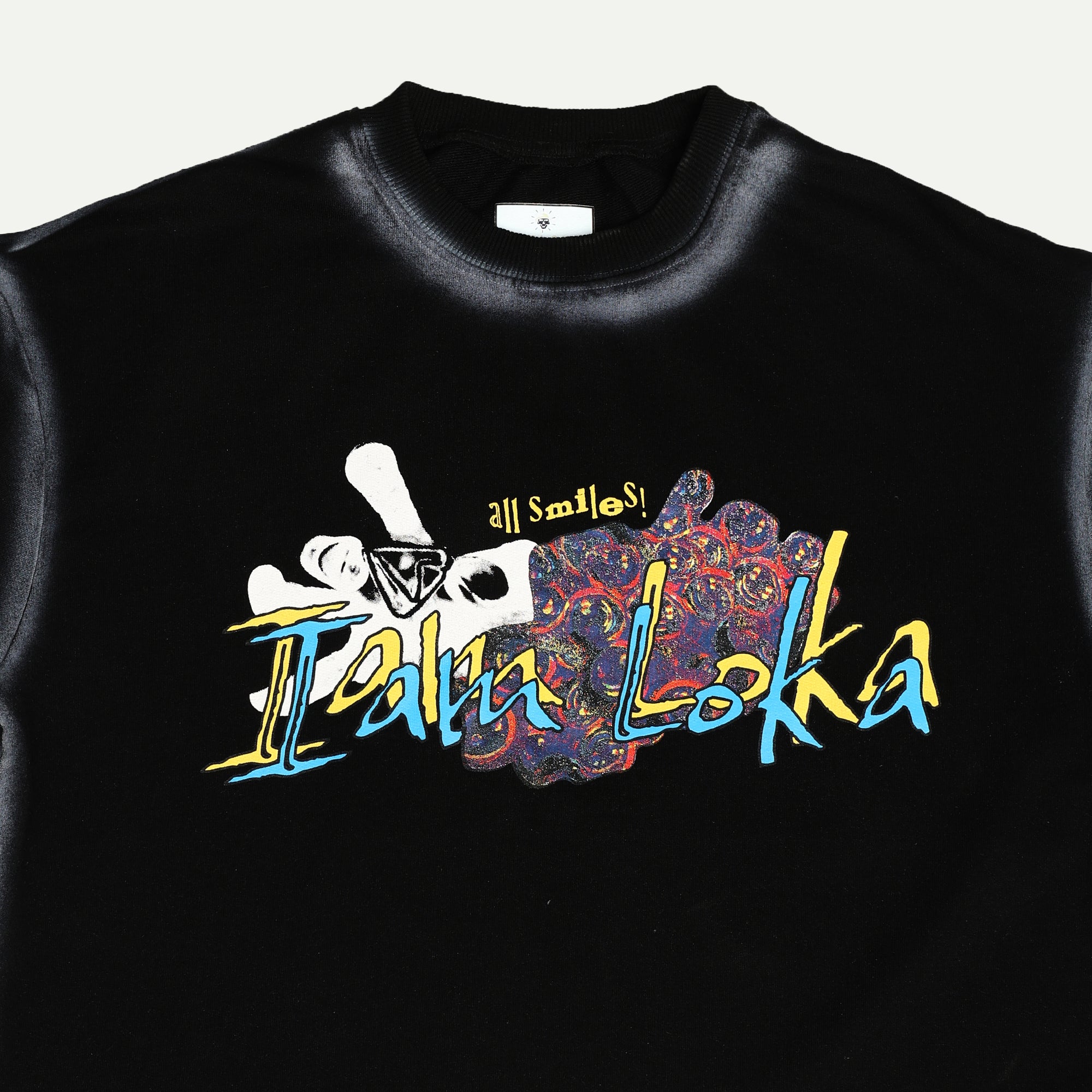 Loka Skull Bloom Tee - 280 GSM Cotton Terry