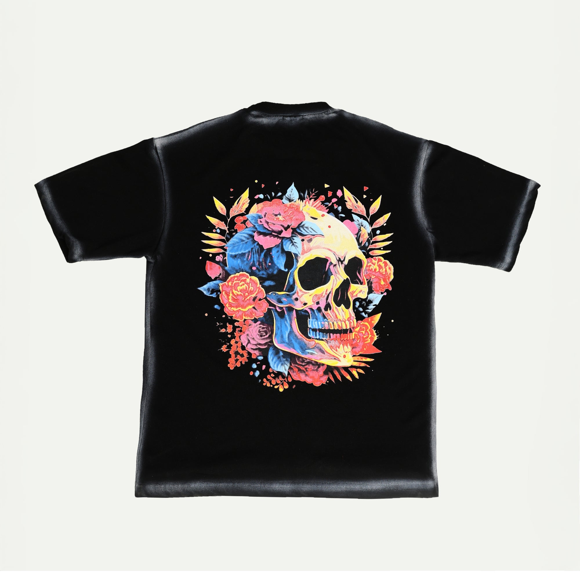 Loka Skull Bloom Tee - 280 GSM Cotton Terry