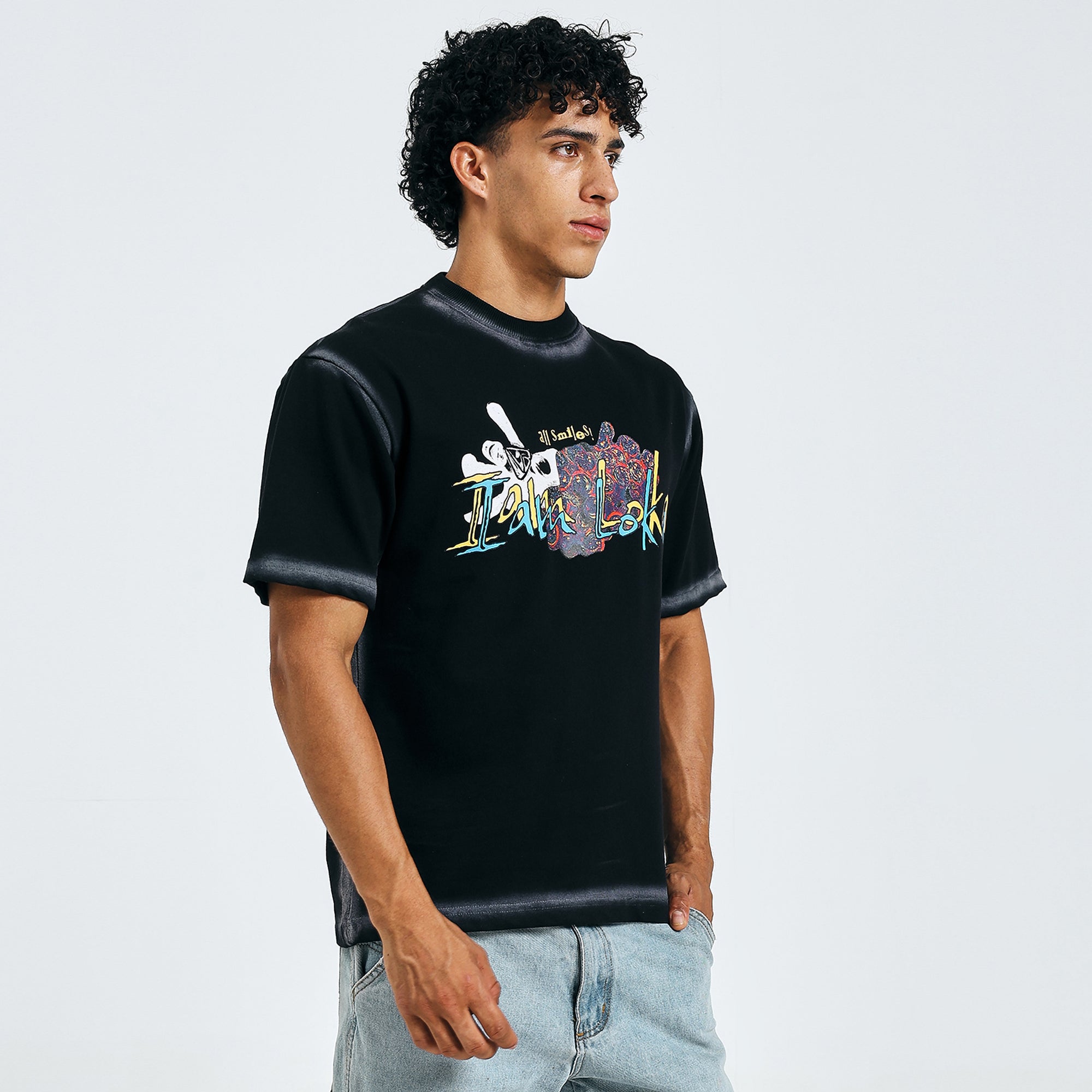Loka Skull Bloom Tee - 280 GSM Cotton Terry