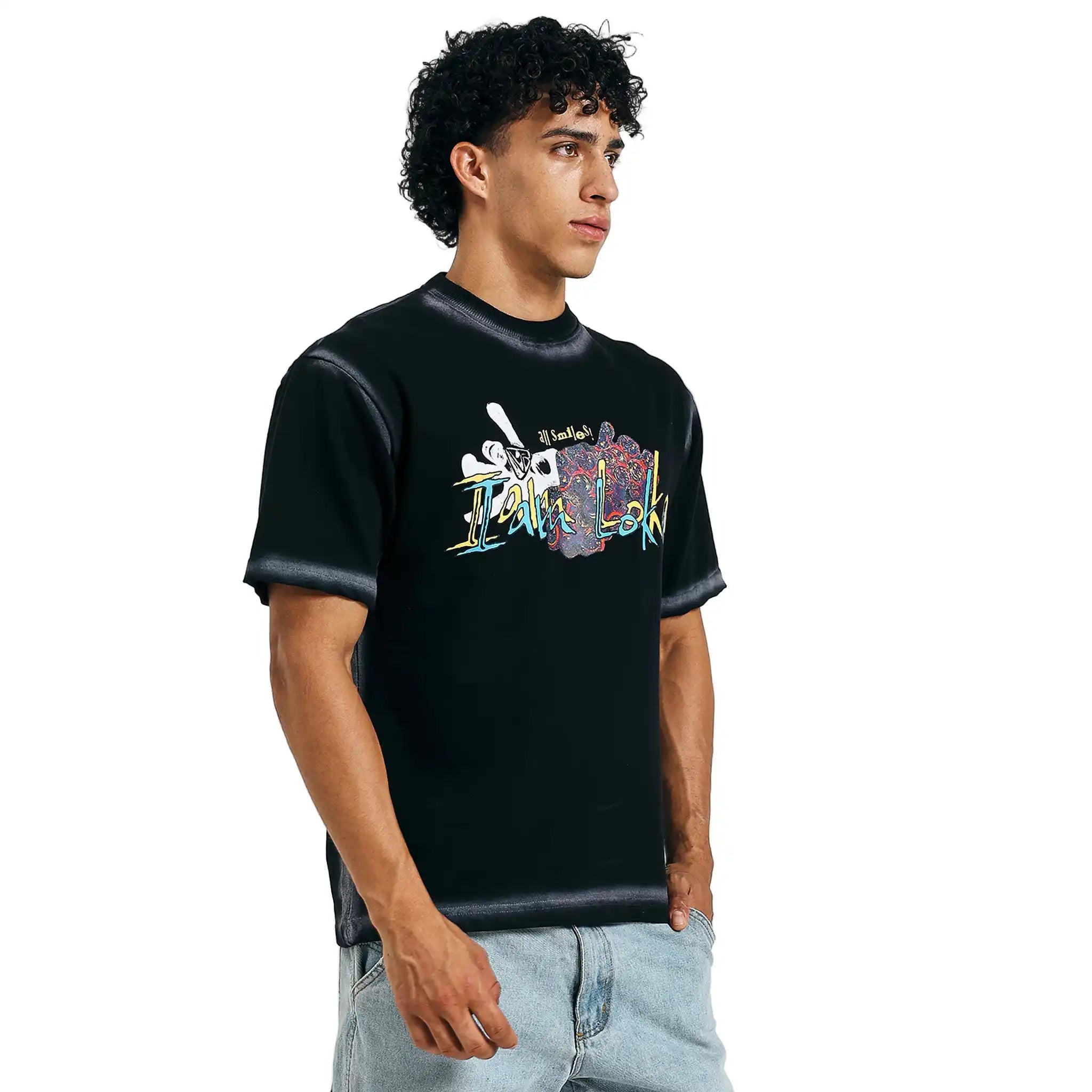 Loka Skull Bloom Oversized T-shirt