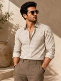 Dune Check Pure Linen Shirt