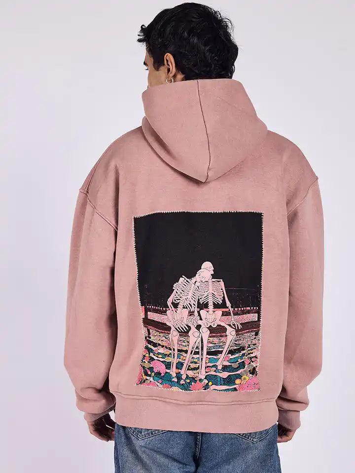 Onion Pink “All You Need is Love” Oversized Hoodie