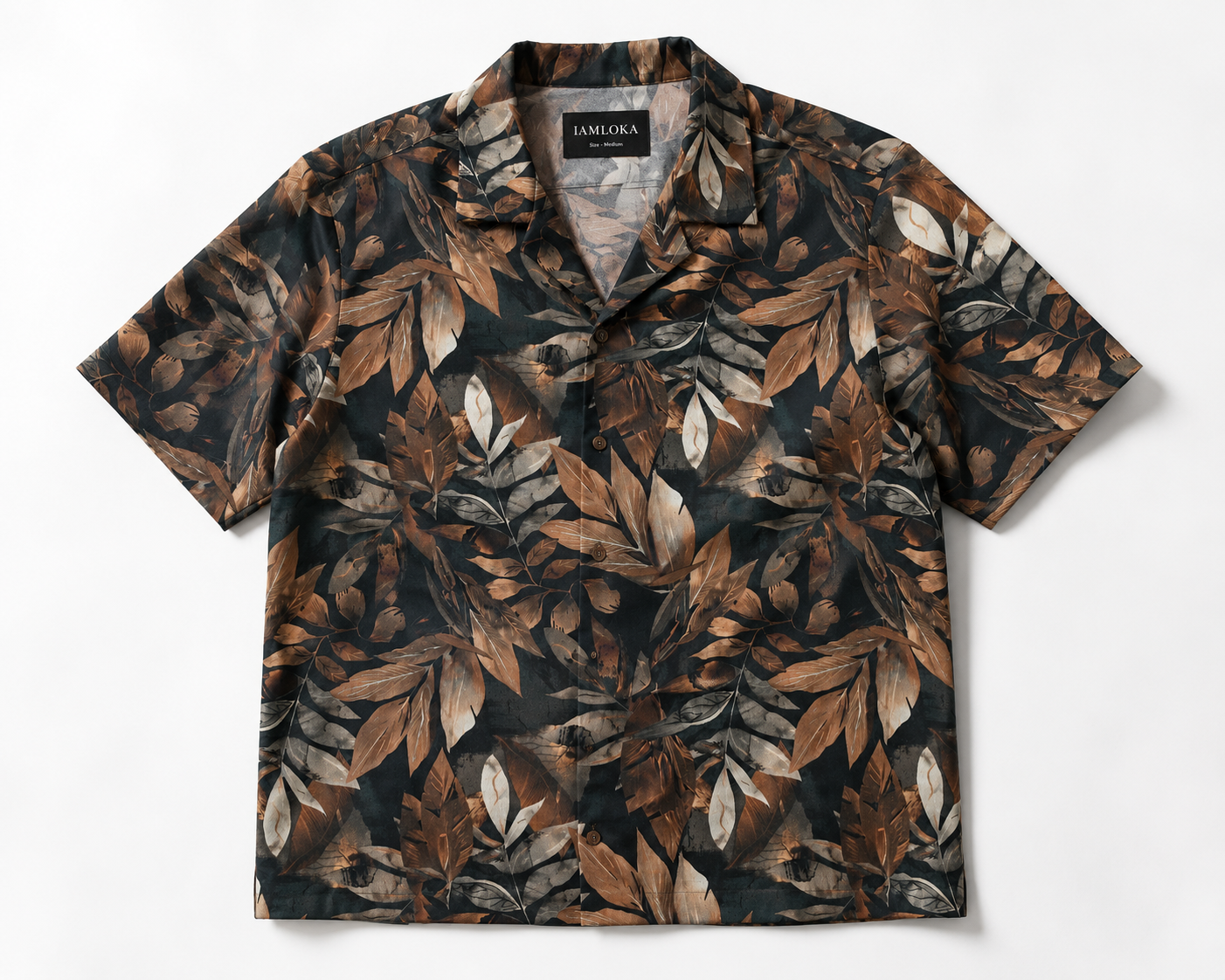 Autumn Leaves Cuban Shirt