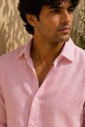 Baby Pink Pure Linen Shirt - European 60 LEA
