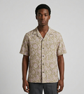 Beige Floral Cuban Shirt