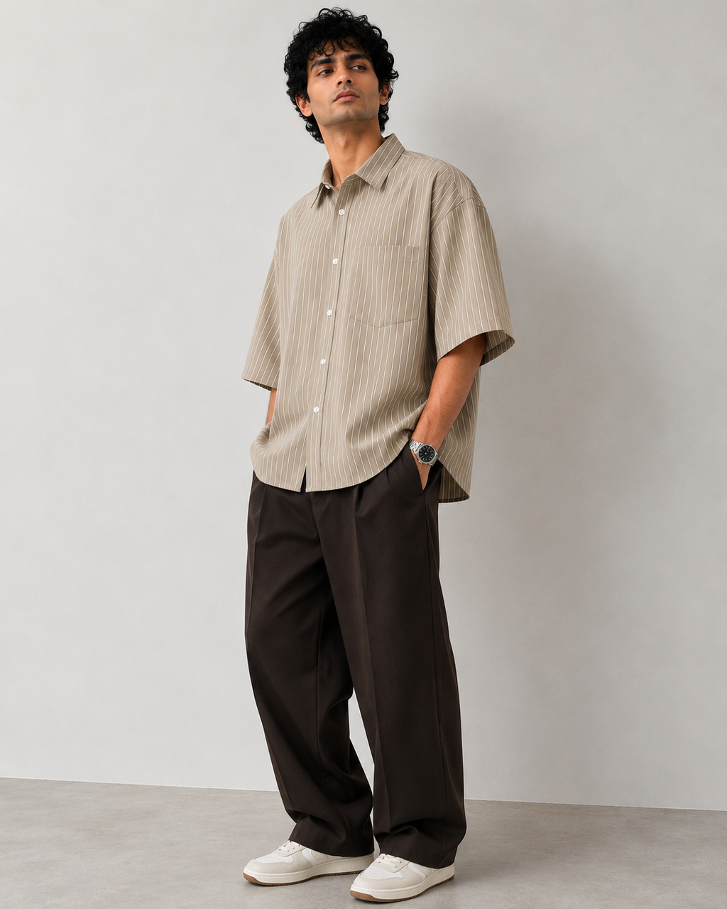 Dune Striped Oversized Shirt