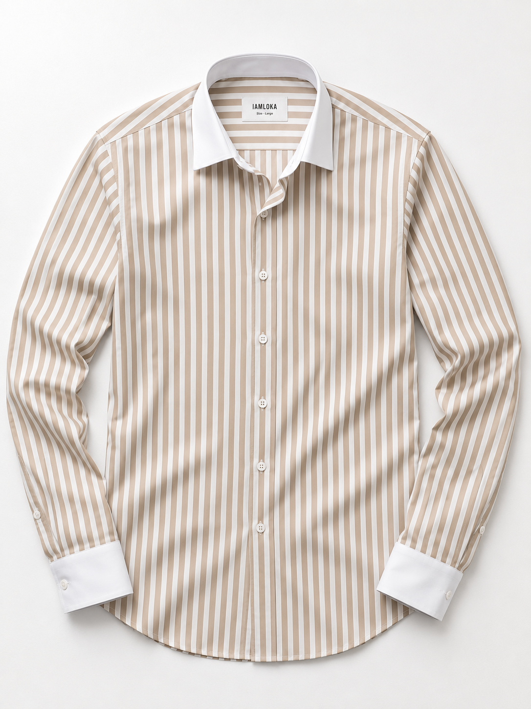 Beige Stripe Shirt