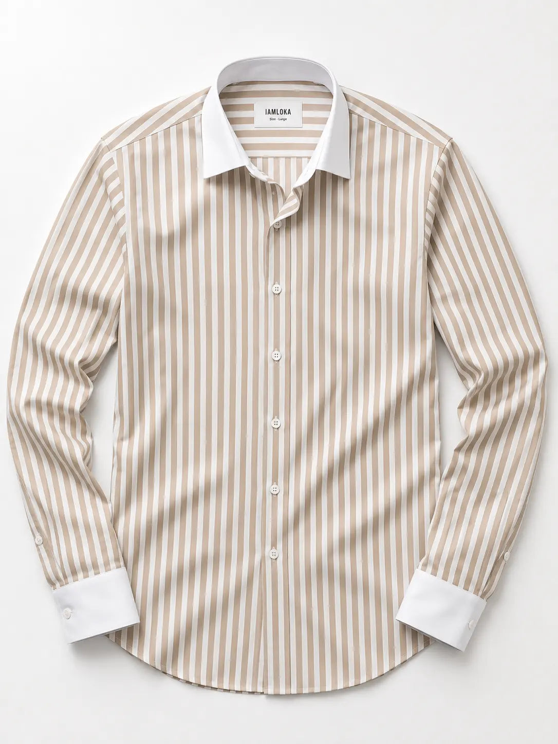 Beige Stripe Shirt