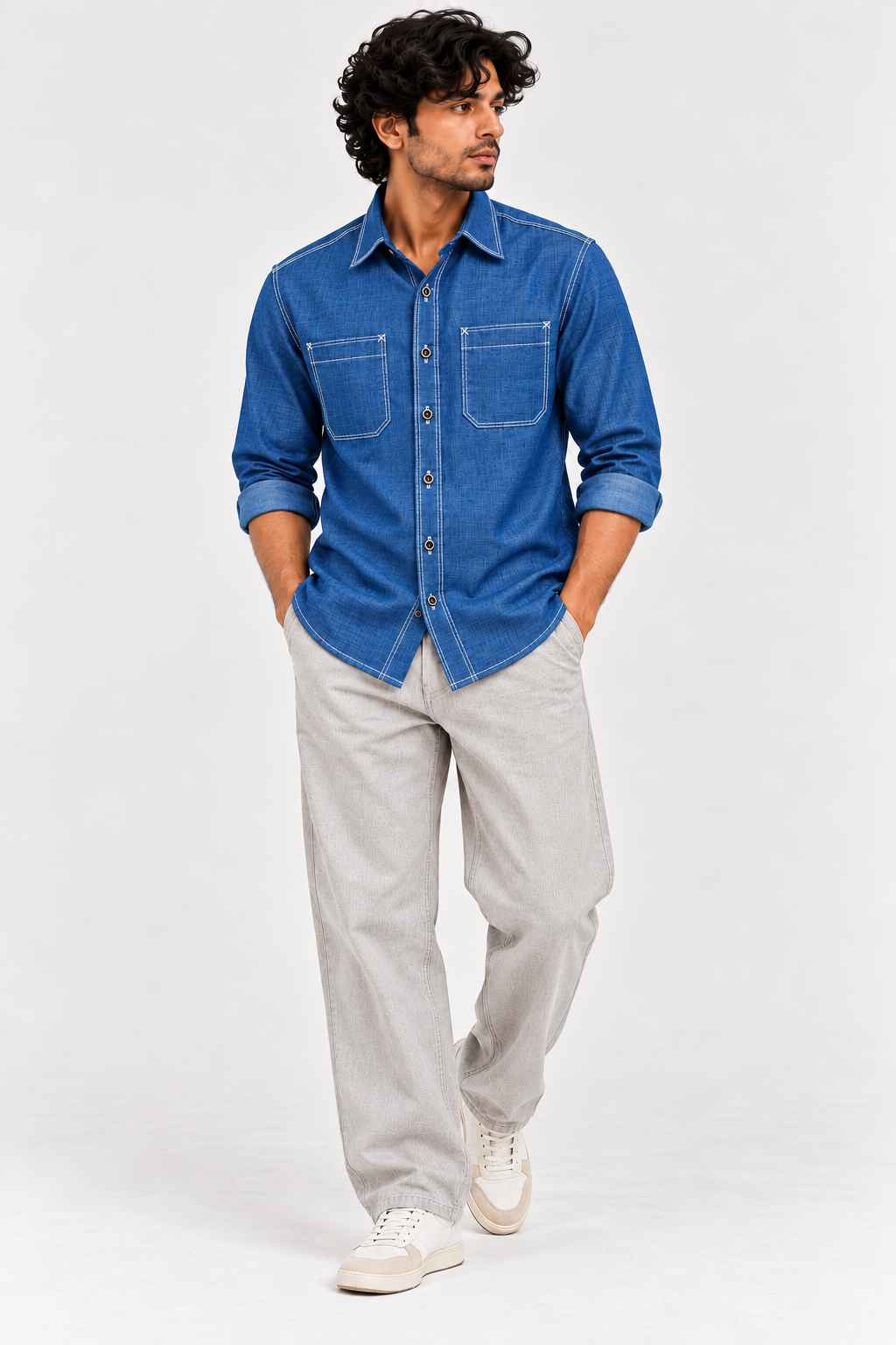 Blue Denim Shirt