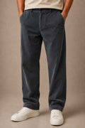 Charcoal Grey Corduroy Pant - Relaxed Fit