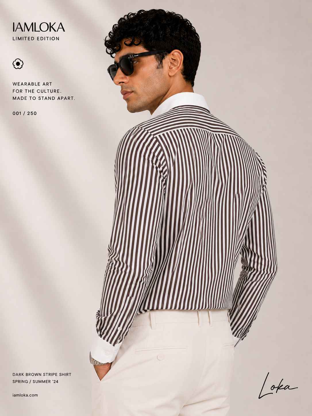 Dark Brown Stripe Shirt