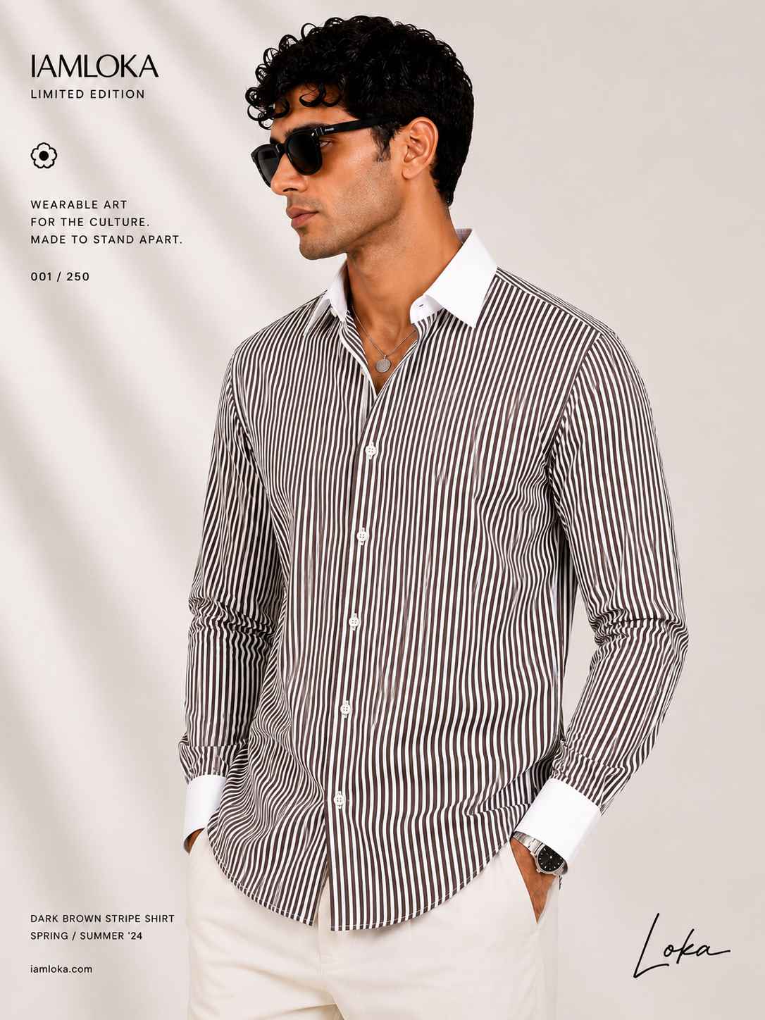 Dark Brown Stripe Shirt