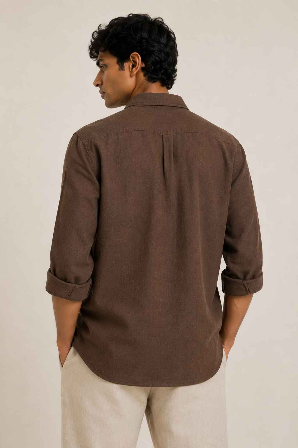 Brown Linen Shirt