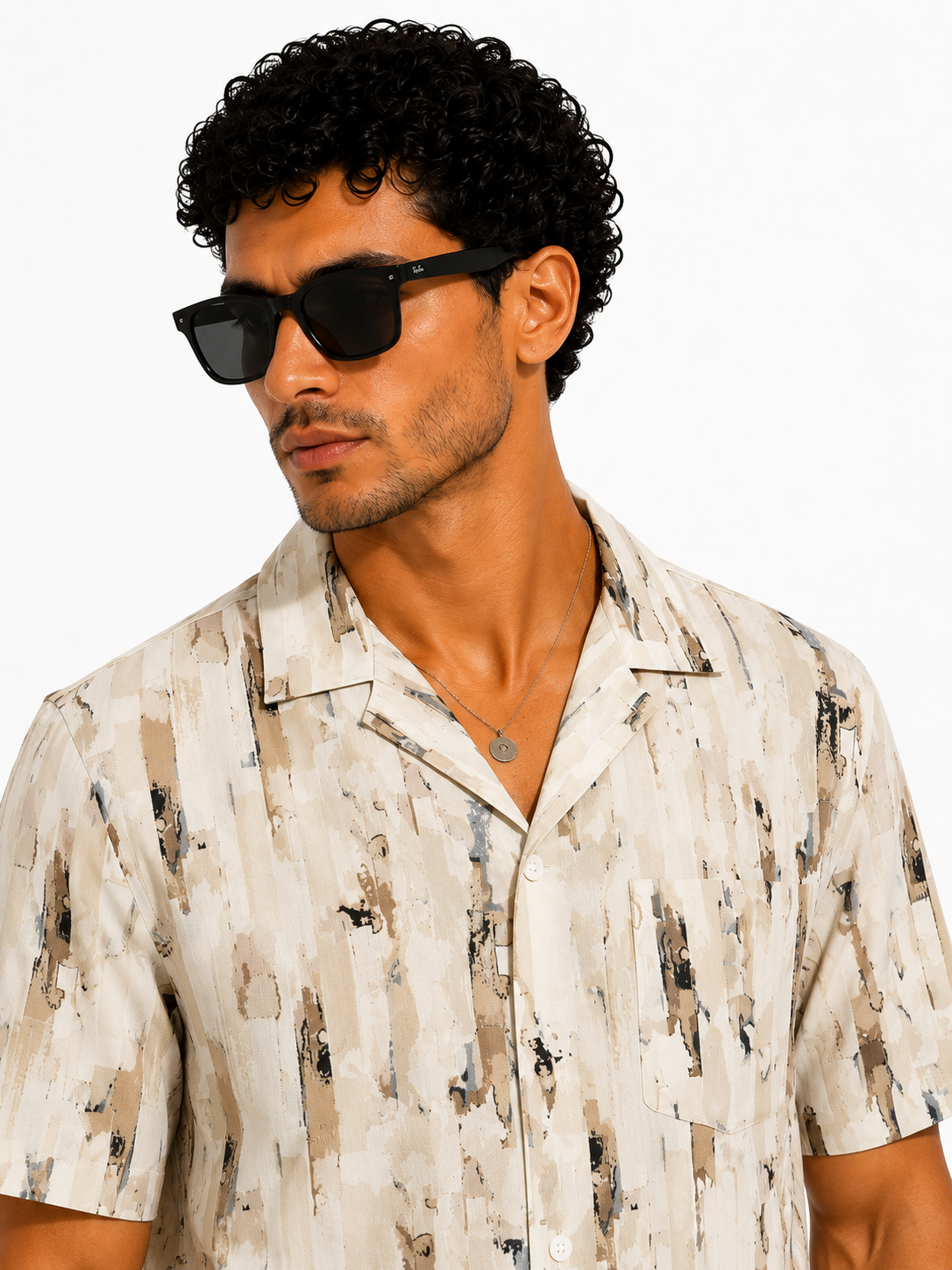 Brushstroke Cuban Shirt