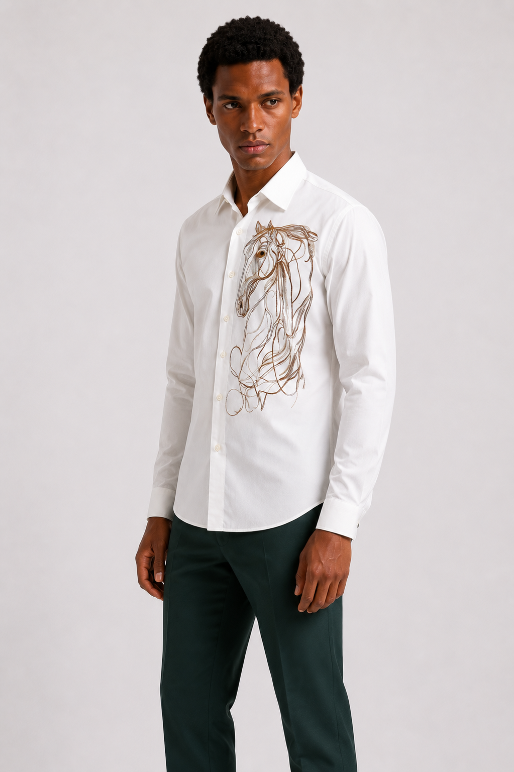 The Stallion Embroidered Shirt