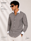 Dark Brown Stripe Shirt
