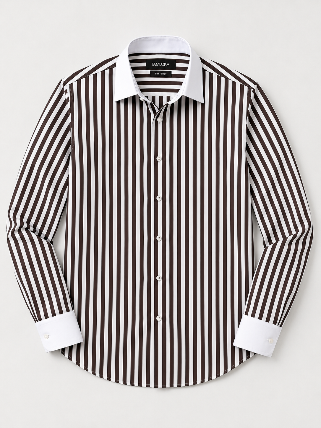Dark Brown Stripe Shirt
