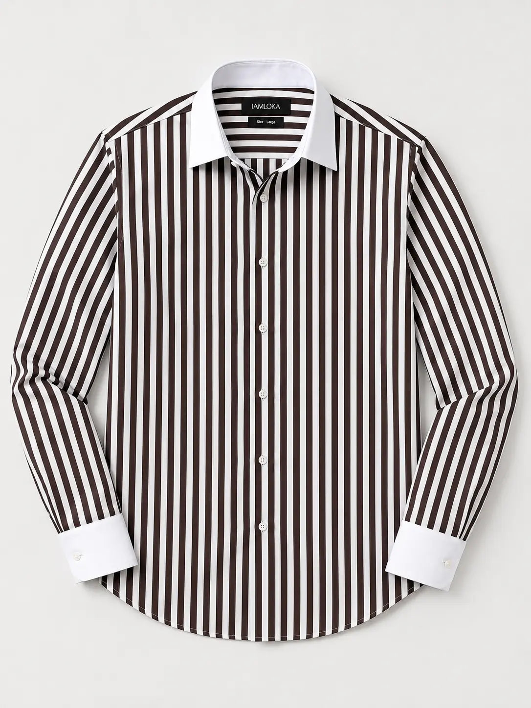 Dark Brown Stripe Shirt