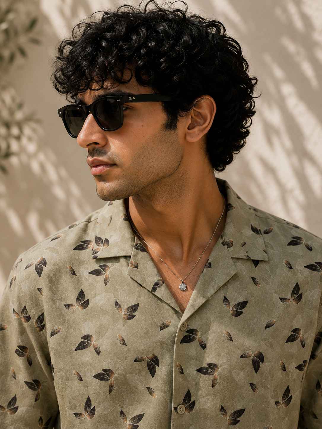 Desert Leaf Cuban Shirt