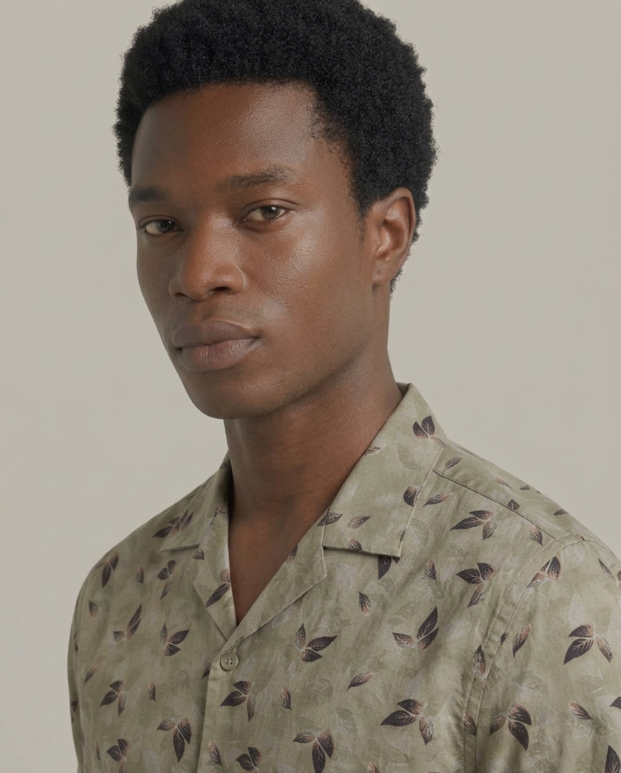 Desert Leaf Cuban Shirt