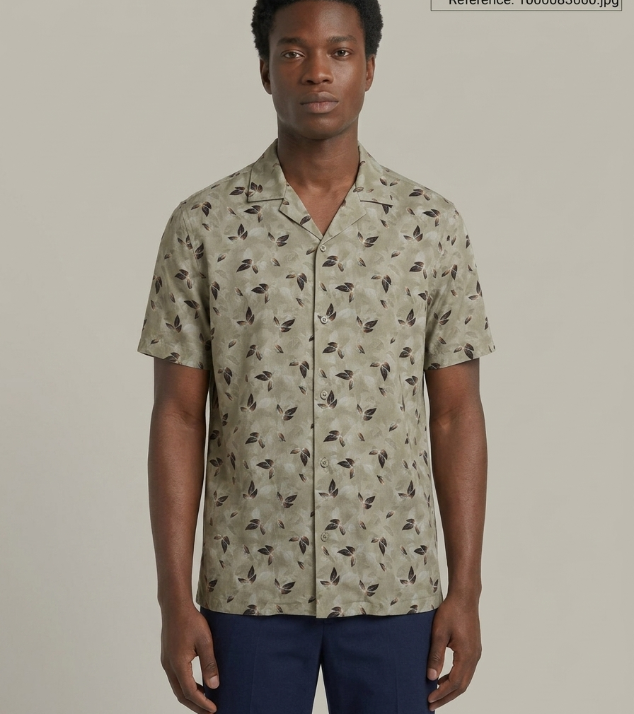 Desert Leaf Cuban Shirt