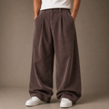 Dusty Mocha Corduroy Pant - Baggy Fit