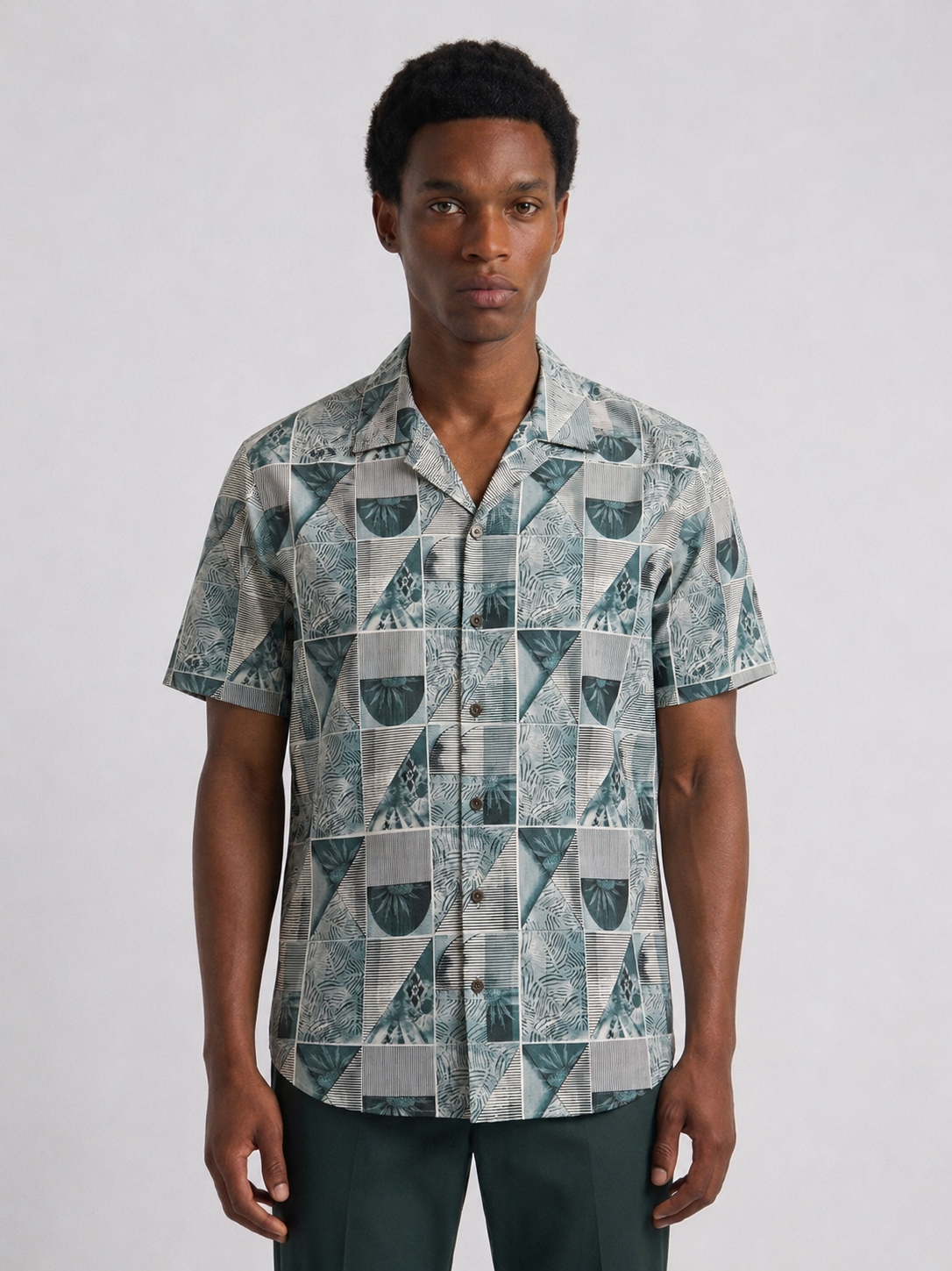 Geo Wave Cuban Shirt