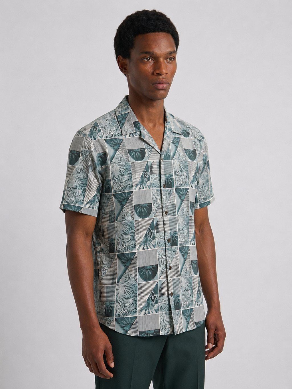 Geo Wave Cuban Shirt