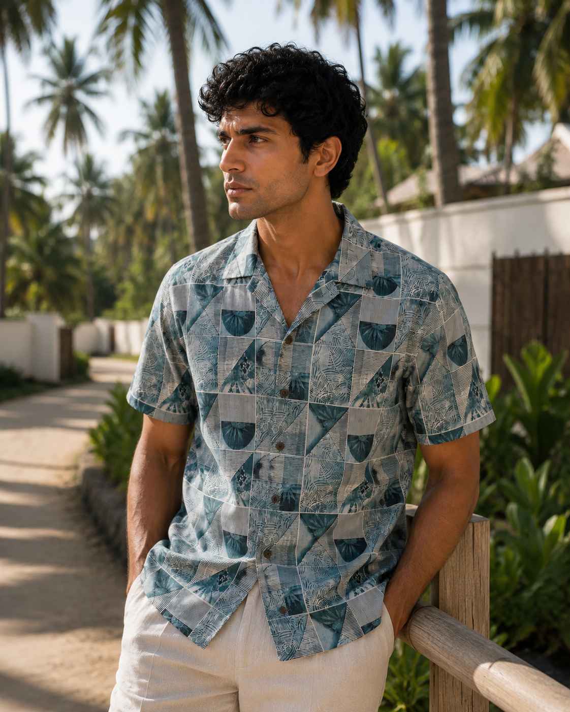 Geo Wave Cuban Shirt