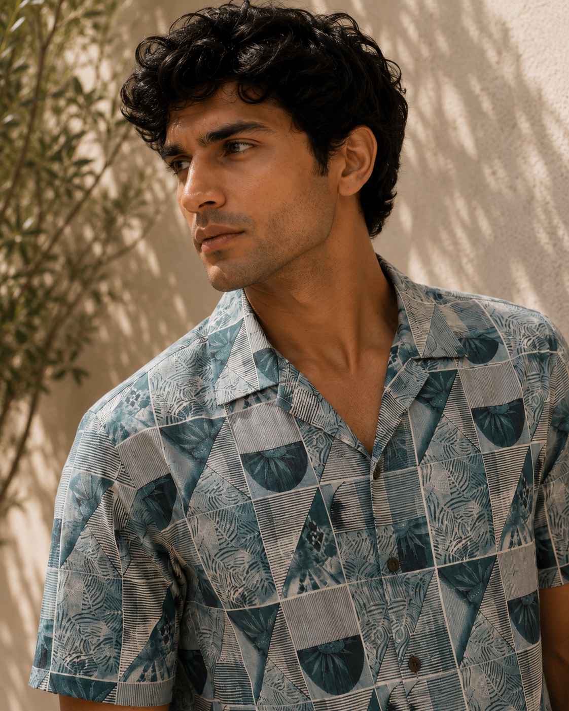 Geo Wave Cuban Shirt