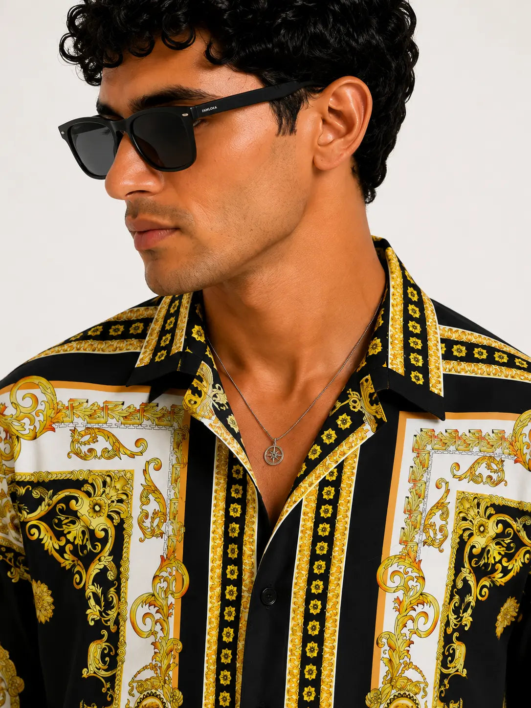 Gold Crest Cuban Shirt