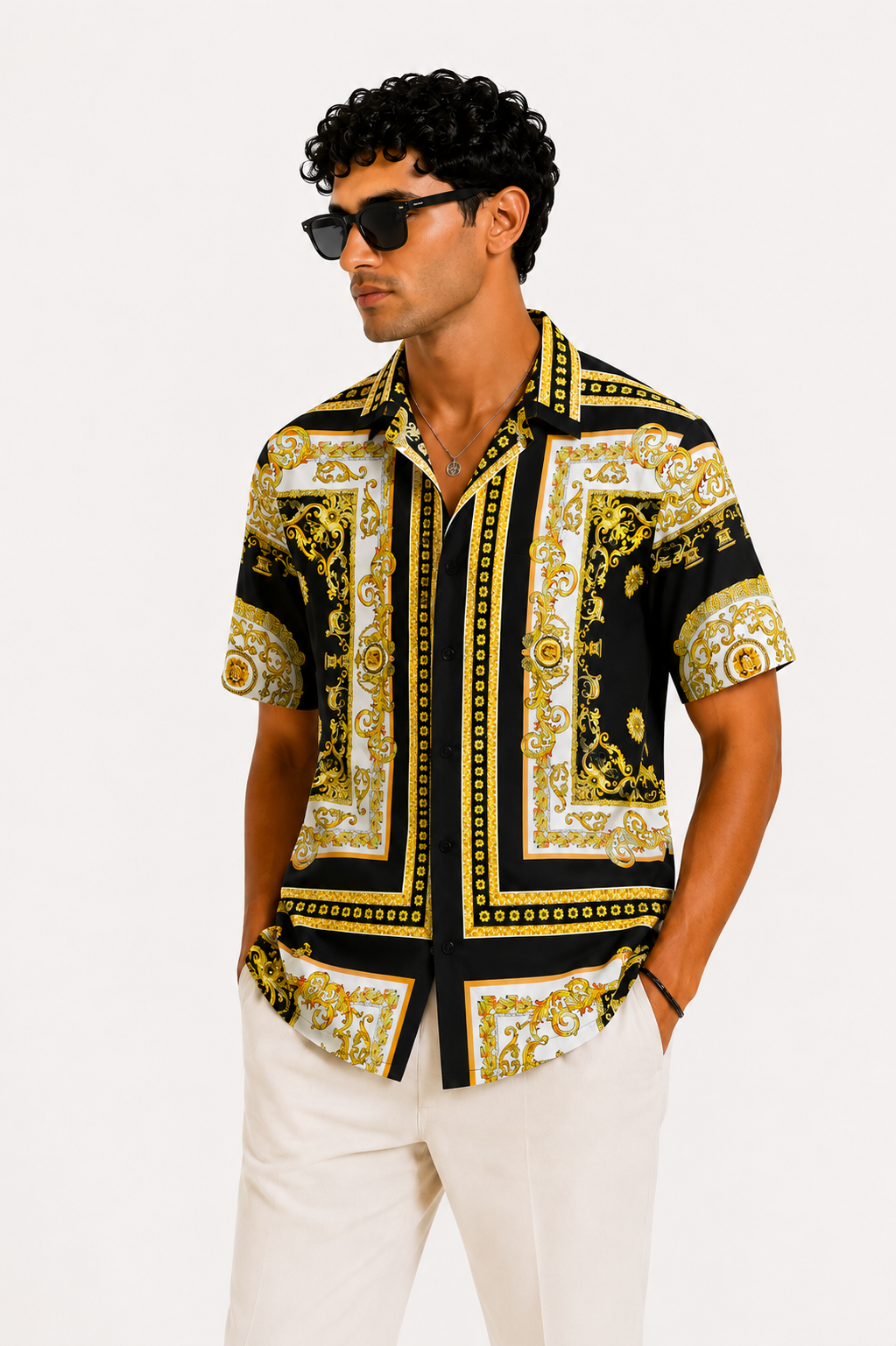 Gold Crest Cuban Shirt