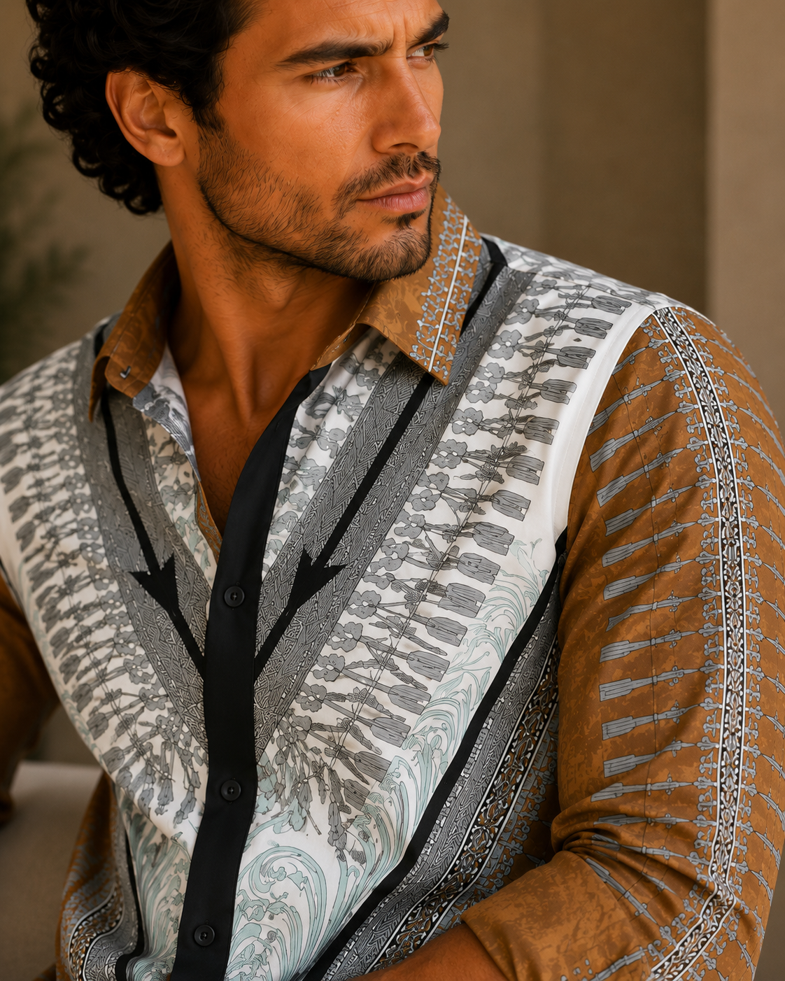 Imperial Mosaic Premium Cotton Shirt