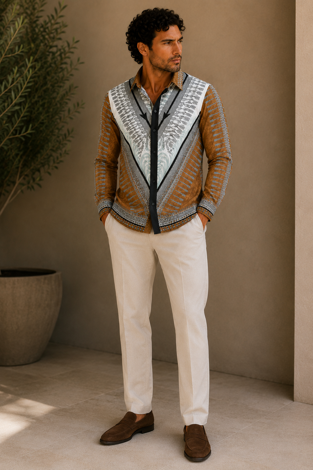 Imperial Mosaic Premium Cotton Shirt