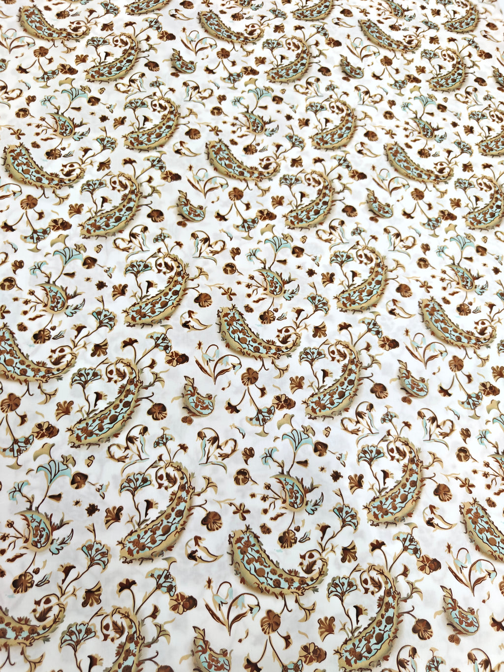 Ivory Paisley Cuban Shirt