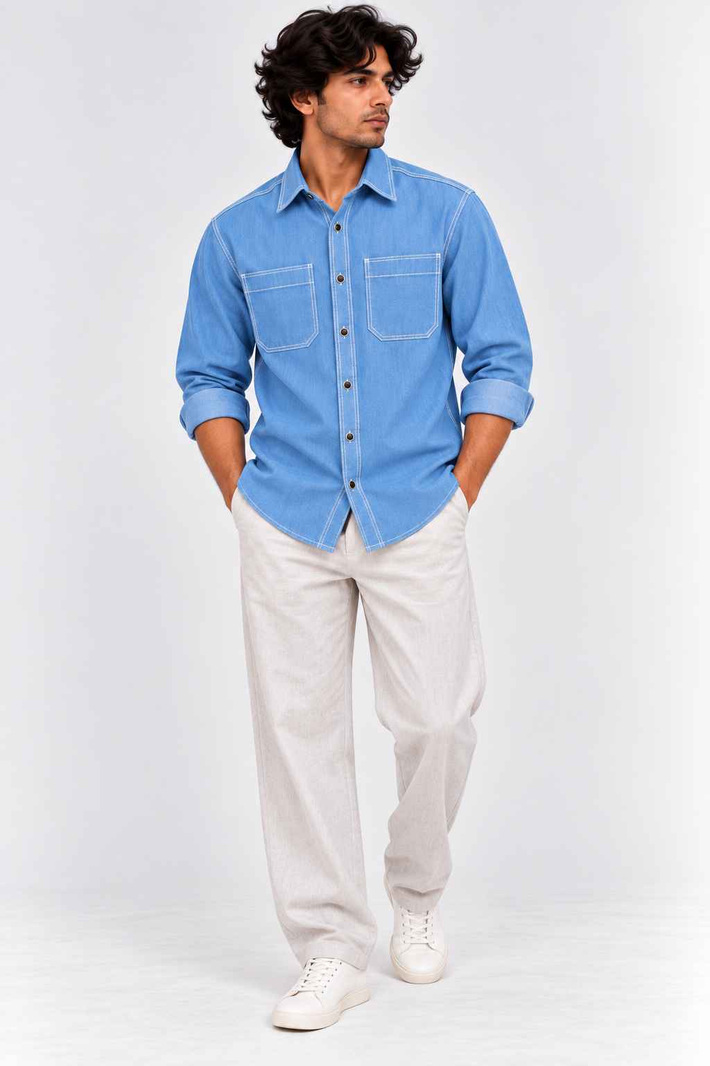 Light Blue Denim Shirt