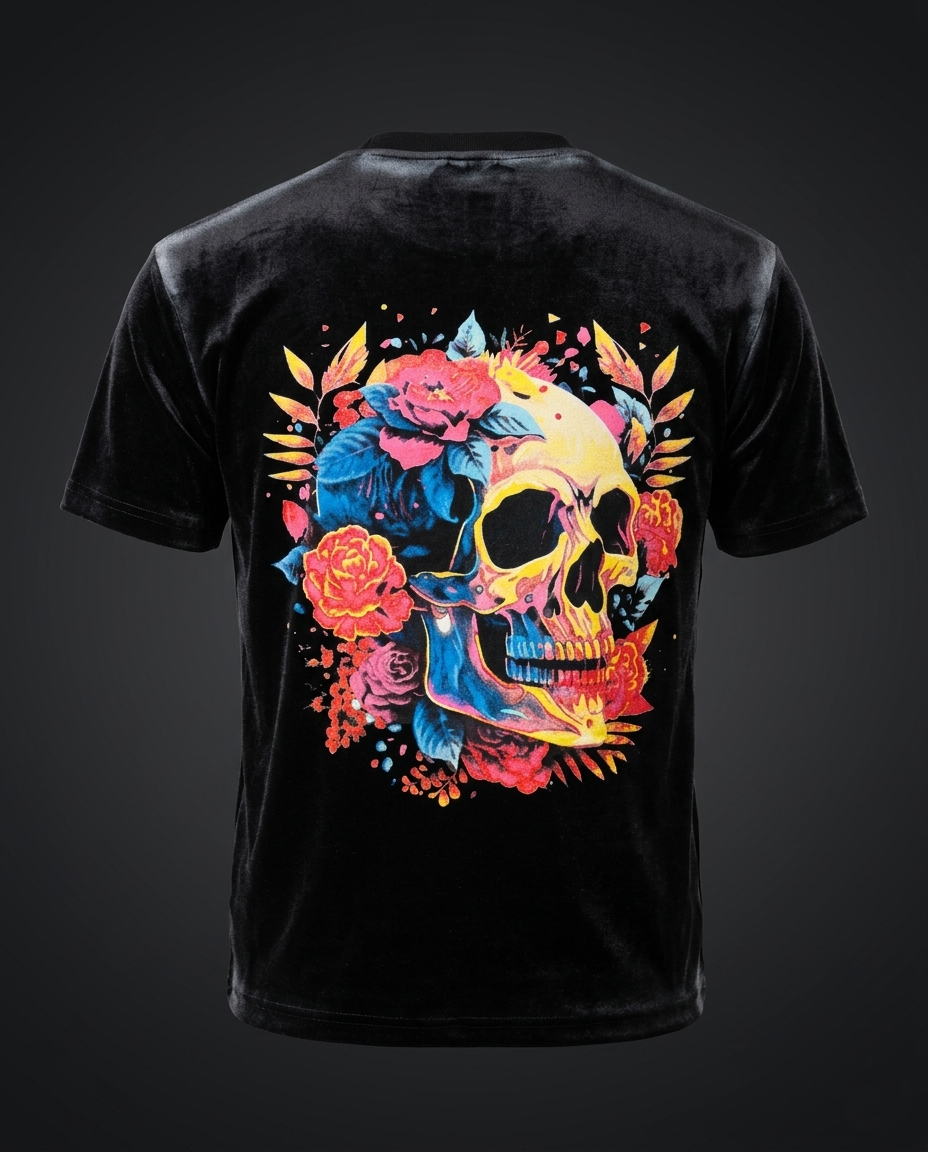 Loka Skull Bloom Oversized T-shirt