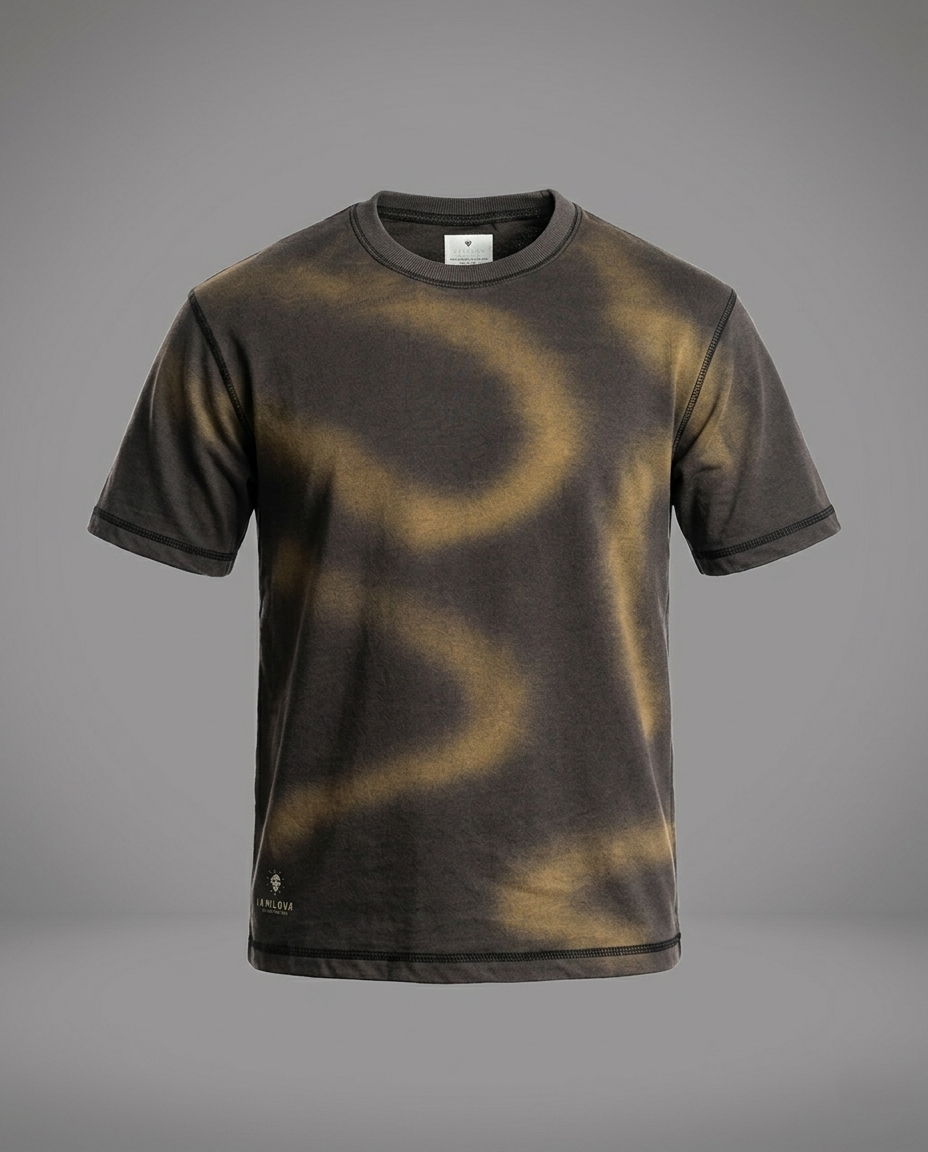 Loka Wave Mandala T-Shirt - Boxy Fit