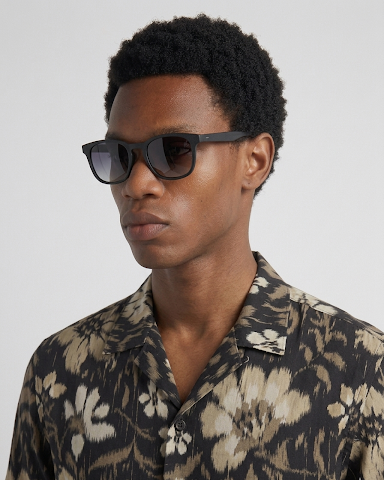 Midnight Bloom Cuban Shirt