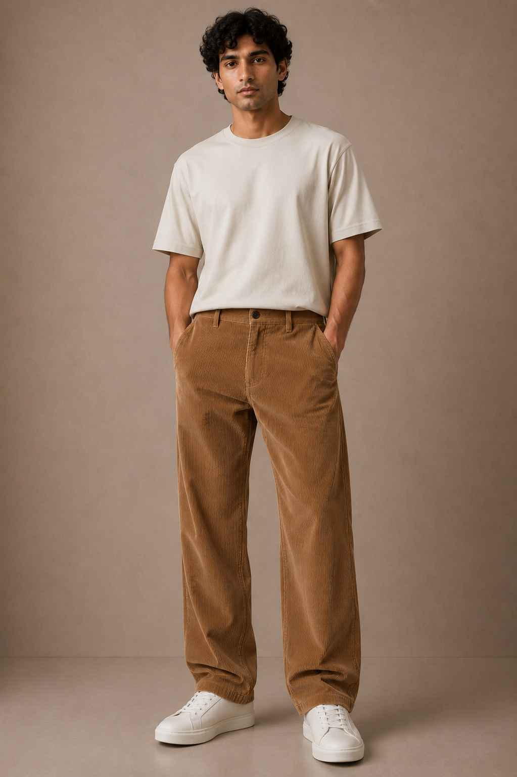 Espresso Brown Corduroy Pant - Relaxed Fit