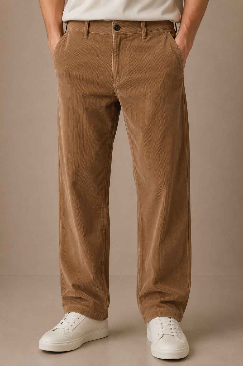 Espresso Brown Corduroy Pant - Relaxed Fit