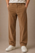 Espresso Brown Corduroy Pant - Relaxed Fit