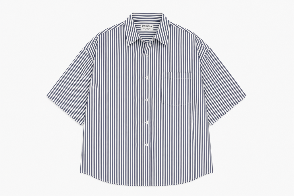 Nautical Striped Oversized Shirt