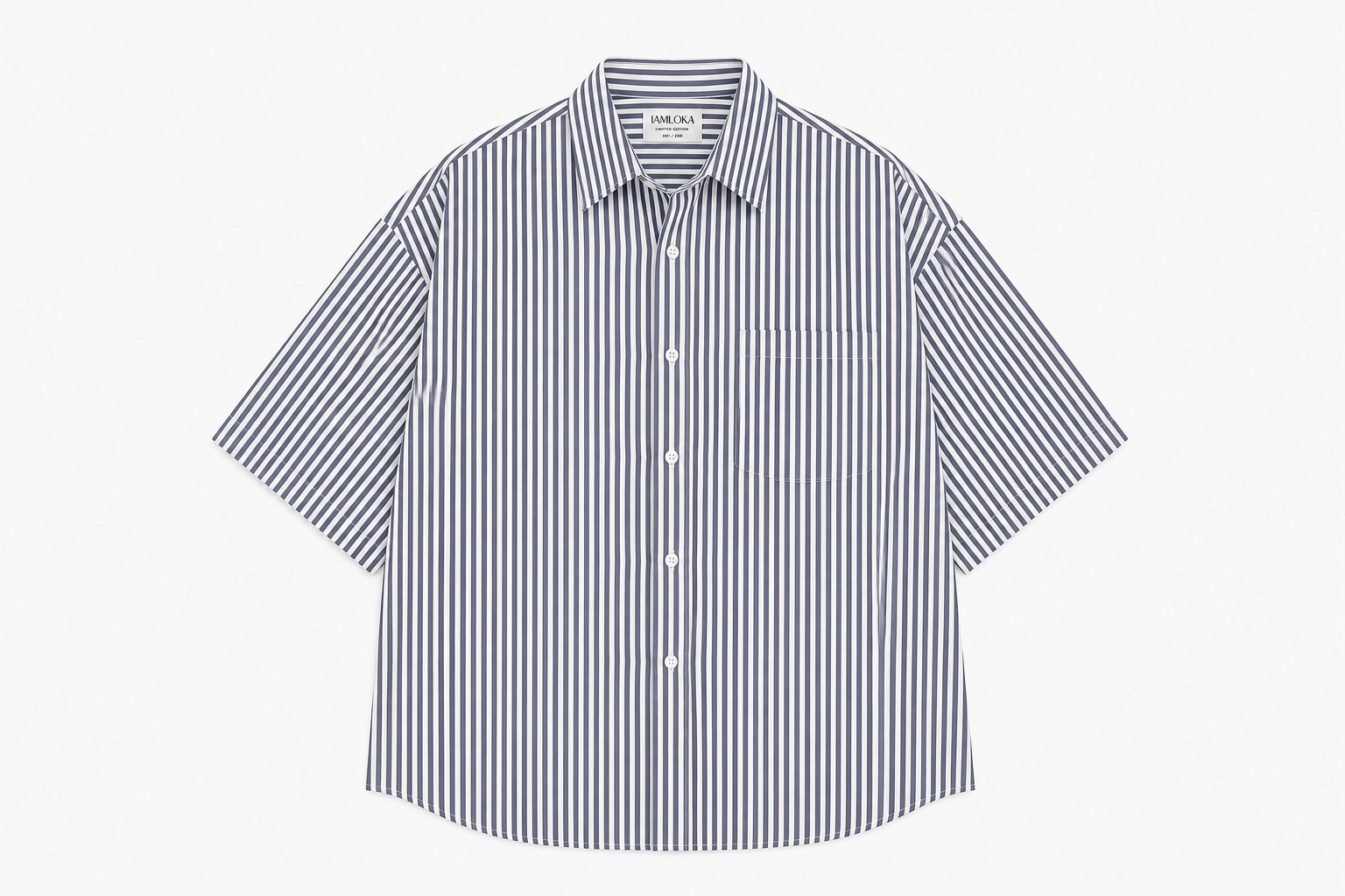 Nautical Striped Oversized Shirt